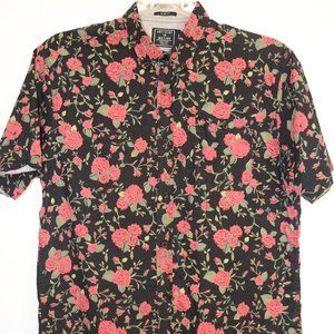 Roses Short Sleeve Button Up Shirt